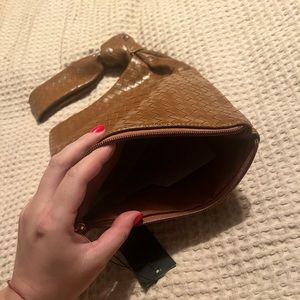 Brown wristlet